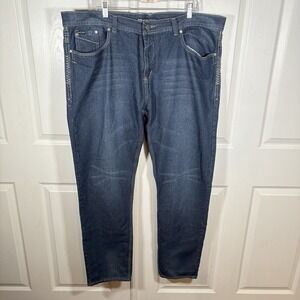 Phat‎ Farm Men's Y2K Baggy Embroidered Back Pockets Jeans 42x32